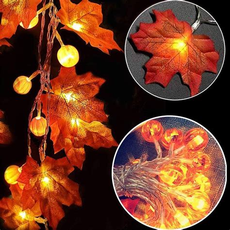 直営店に限定 20led Maple Leaf Fairy Lights Autumn Garland Decoration Fcds