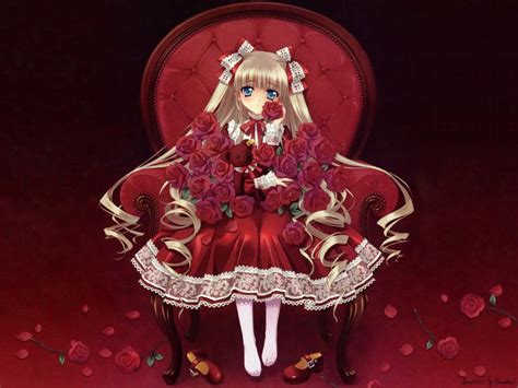 Red Dress Anime Child Little Girl Manga Anime Princess