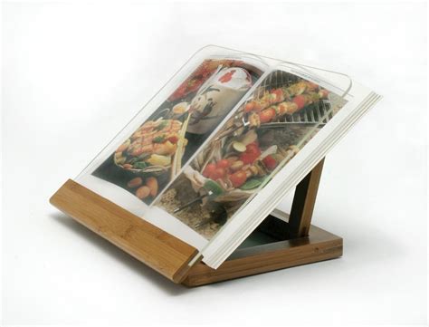 Acrylic pen / pencil displays. Lipper International Bamboo/Acrylic Cook Book Holder