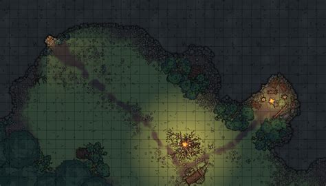 At the very end, you must kill a line of nine balrogs and foll. Battlemap for Goblin Defenses before their cave lair ...