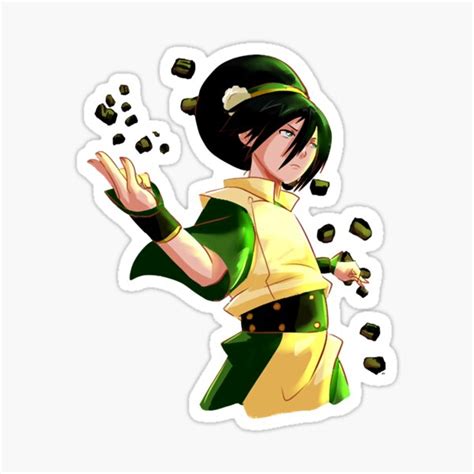 Toph The Earthbender Sticker By Rodeadari Redbubble