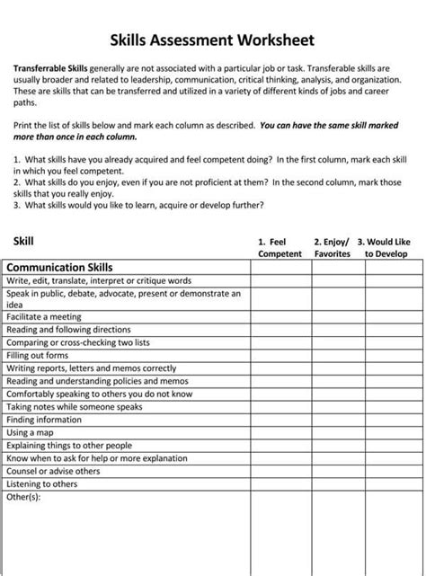 Free Skill Assessment Test Examples Templates Word Pdf Hot Sex Picture