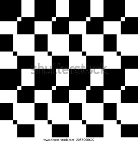 Checker Abstract Pattern Vector Repeated Black Stock Vector Royalty
