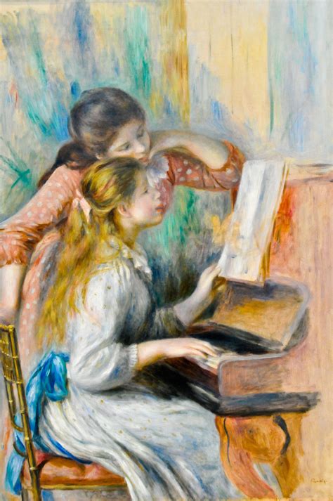 Pierre Auguste Renoir Girls At The Piano 1892 At Musée De Lorangerie Paris France Piano