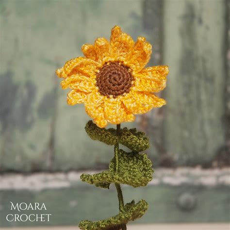 Crochet Sunflower Pattern Step By Step With Moara Crochet