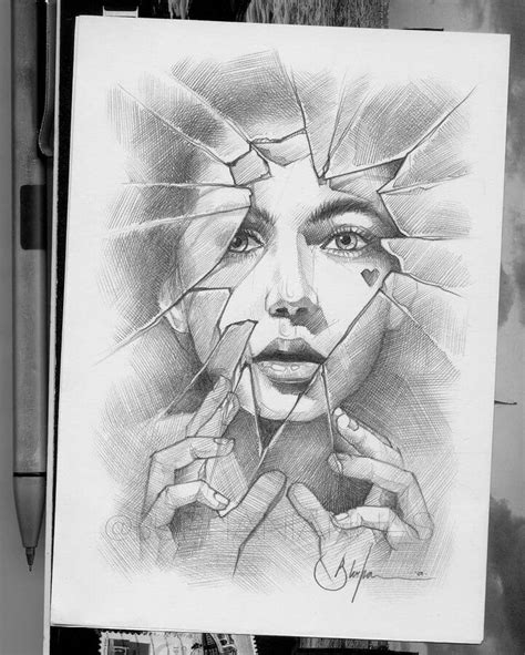 Pencil Drawings Depicting Emotions Abstract Pencil Drawings Art