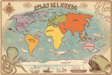 Fotos Un Atlas Mundial Sorprendente Mapamundi Dibujo Mapa Del Mundo