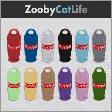 Second Life Marketplace Zooby Cat Life Purr T Shirt Boxed