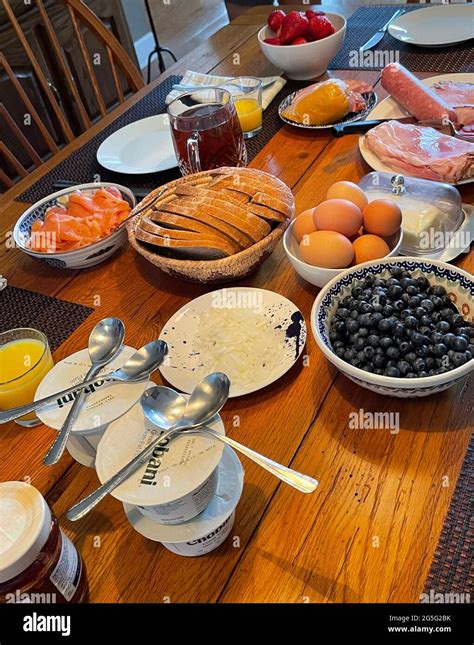 Traditional German Breakfast Stock Photo Alamy