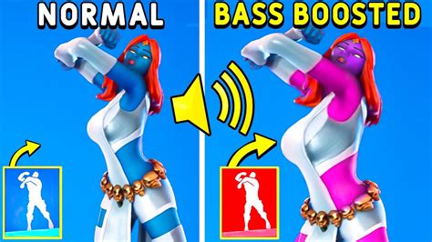 Best Fortnite Dances With Bass Boosted Say So Marvel Emotes Youtube