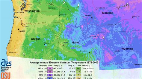 Oregon Plant Hardiness Zone Map Bios Pics