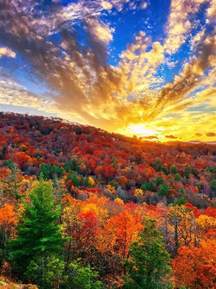 Fall Sunset In Highlands North Carolina Nature Photography Autumn