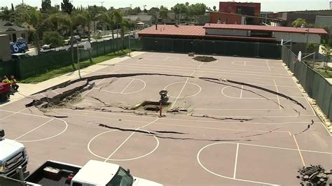 Basketball Court Collapses At California High School Cnn Video