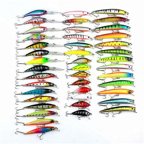 Zanlure 43pcs 320g Lures Minnow Fishing Lures Spinning River Sea Lakes