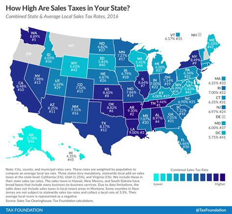 State And Local Sales Tax Rates In 2016 Tax Foundation