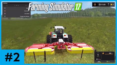 Cutting A Large Grass Field Farming Simulator 17 Time Lapse 2