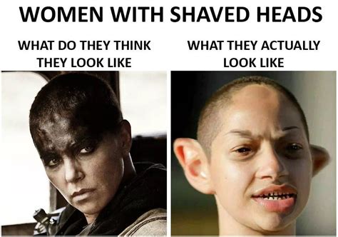 Women With Shaved Heads Expectation Vs Reality What You Think You