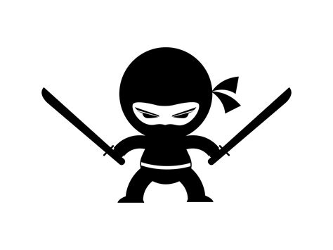 Ninja Boy Svg Ninja Svg Boys Room Silhouette Cartoon Clipart Etsy