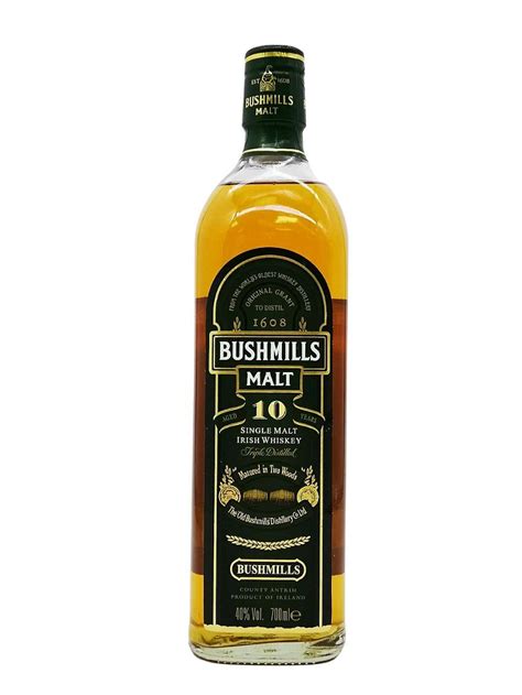 Bushmills Malt 10 Year Old Whiskey Bidders Irish Whiskey Auction