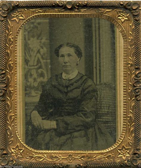 civil war era woman tintype in a thermoplastic frame ebay