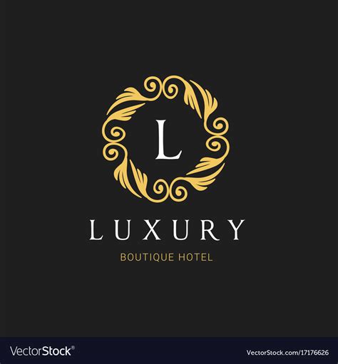 Luxury Logo Crests Logo Logo Design For Hotel Vector Image