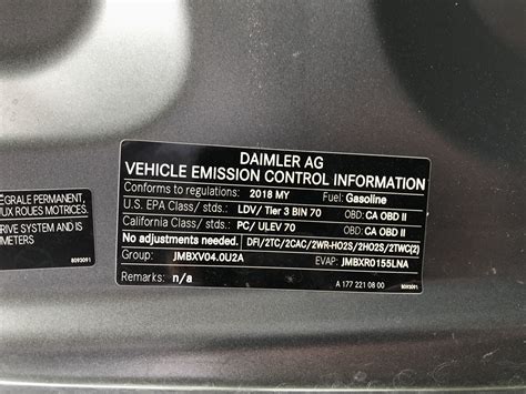 Is California Emissions Label Different Than 49 State Cars Mbworld