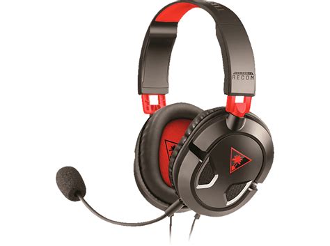 Turtle Beach Recon Stereo Headset Schwarz Rot Over Ear Headset