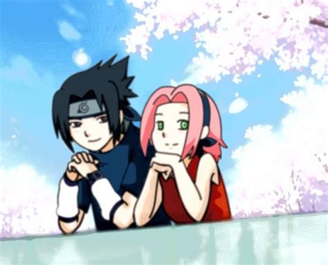 What An Adorable Couple Sakura And Sasuke Naruto Shippuden Anime