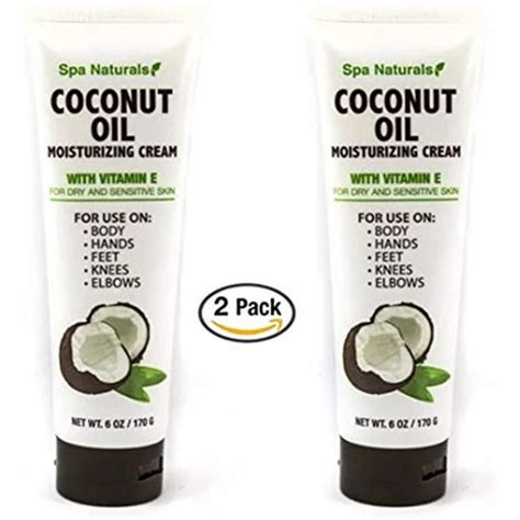 Spa Naturals Coconut Oil Moisturizing Cream With Vitamin E 2 Pack