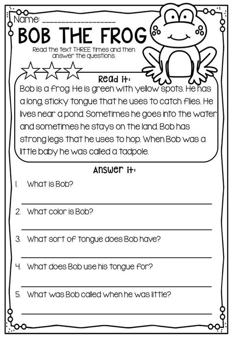 Nd Grade Reading Comprehension Worksheets Multiple Choice Reading
