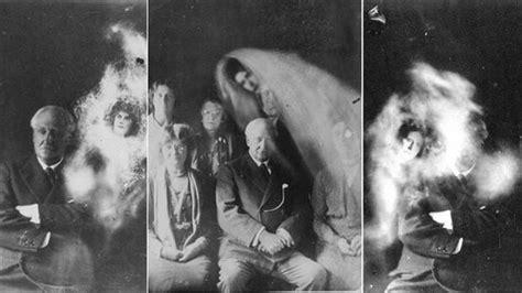 Photograph Of 1930s Ghost Woman In Ectoplasm At Seance Released In