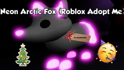 Neon Arctic Fox Roblox Adopt Me Youtube