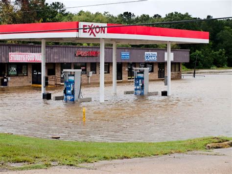 Exxon Livingston Texas Flooding Hurricane Harvey Editorial Stock Image
