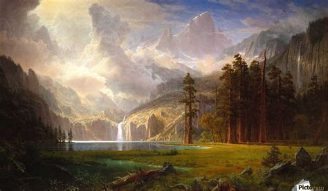 Mount Whitney Albert Bierstadt Print Landscape Artist Albert