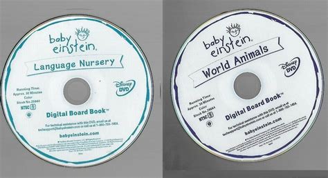 Baby Einstein Digital Board Book Dvd Collection Of Lot Of 22 Discs