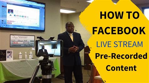 How To Facebook Live Stream A Pre Recorded Video Youtube