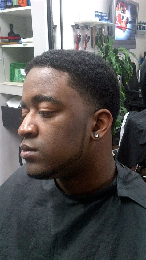 Afro Taper Fade with Beard Lining | RYLC: Barber Styling ...
