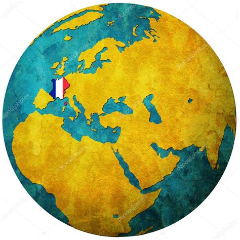 France Flag On Globe Map — Stock Photo © Michal812 5326727