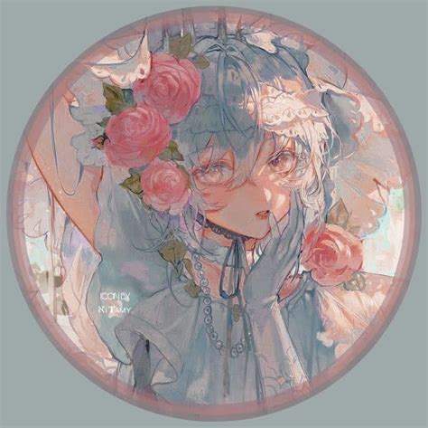 Anime Pfp Aesthetic Circle Image In Anime Manga Girls Art Collection