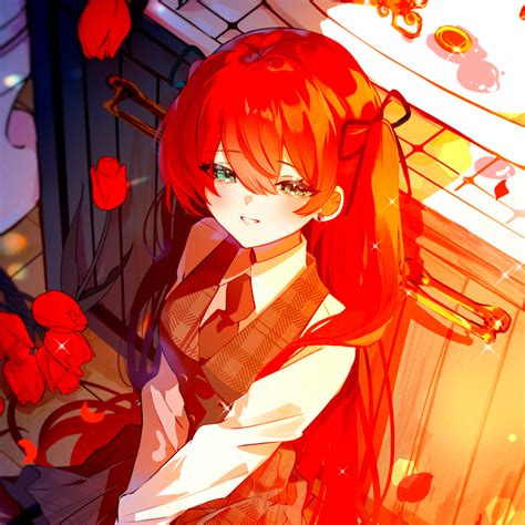 details 155 anime girl red hair vn