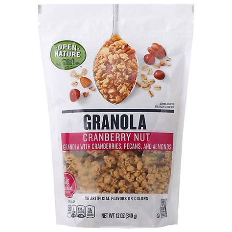 Open Nature Granola Cranberry Nut 12 Oz Albertsons