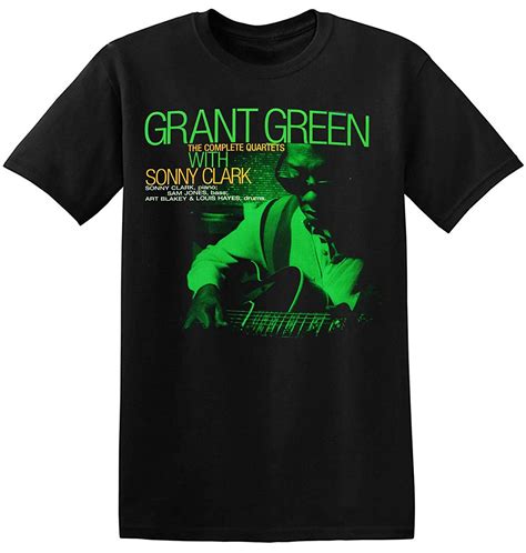 Band T Shirt Grant Green Graphic Print New Black Vintage Unisex Jazz