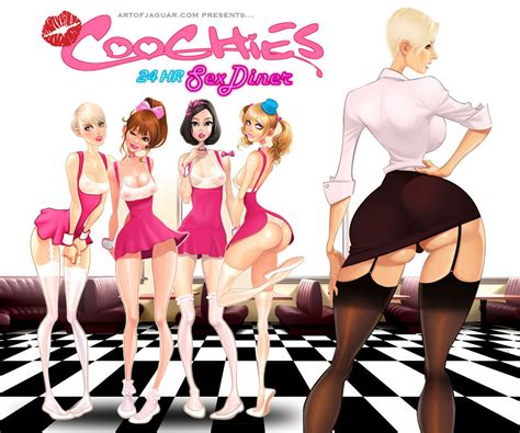 Rule 34 5girls Blonde Hair Brown Hair Clothed Comic Diner English Text Female Female Only