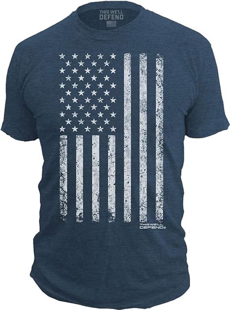 This Well Defend Distressed American Flag Made Of Usa Mens 5248