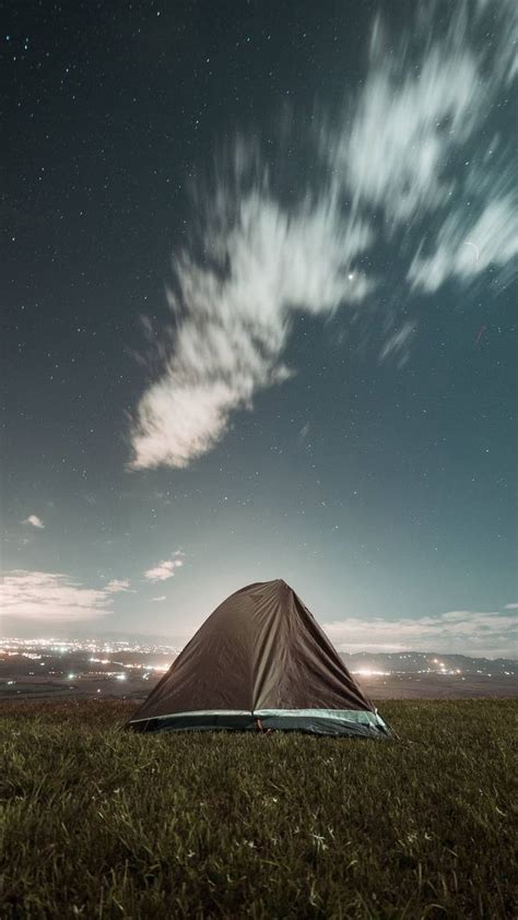 Camping Tent Night Iphone Wallpapers