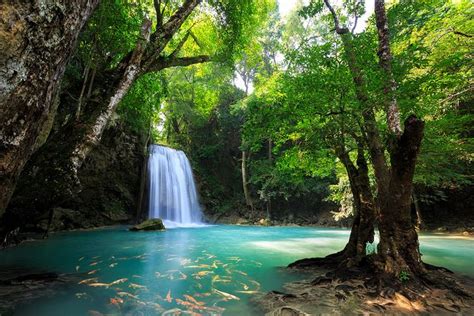 Erawan Waterfall Kanchanaburi Thailand Flickr Photo Sharing