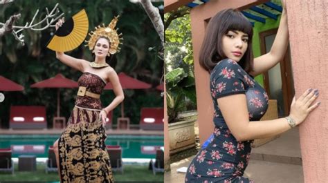 6 Artis Pakai Baju Adat Bali Dinar Candy Berani Pose Bareng Gajah