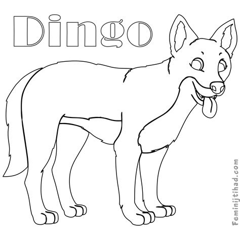 Dingo Coloring Page At Getdrawings Free Download