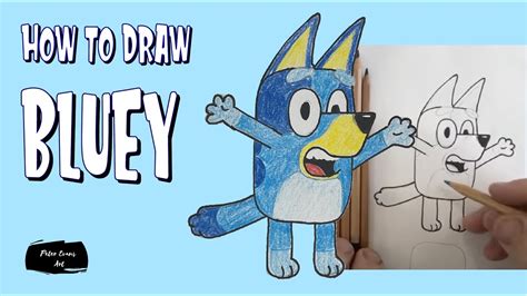 how to draw bluey step by step a beginner s guide youtube
