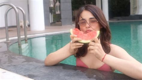 In Pics Radhika Madan Sizzles Internet In Pink Bikini At Pool Iwmbuzz